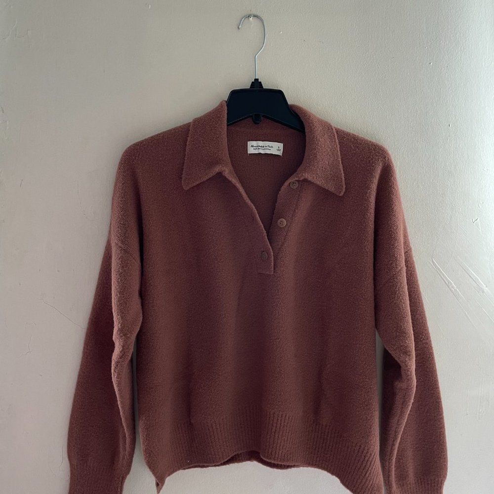 Abercrombie DreamLush Long-Sleeve Polo (size s)
